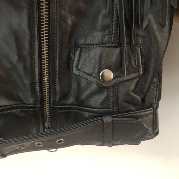 Spell & the Gypsy Collective Teadora Leather Fringe Jacket NWOT - Picture 8 of 16